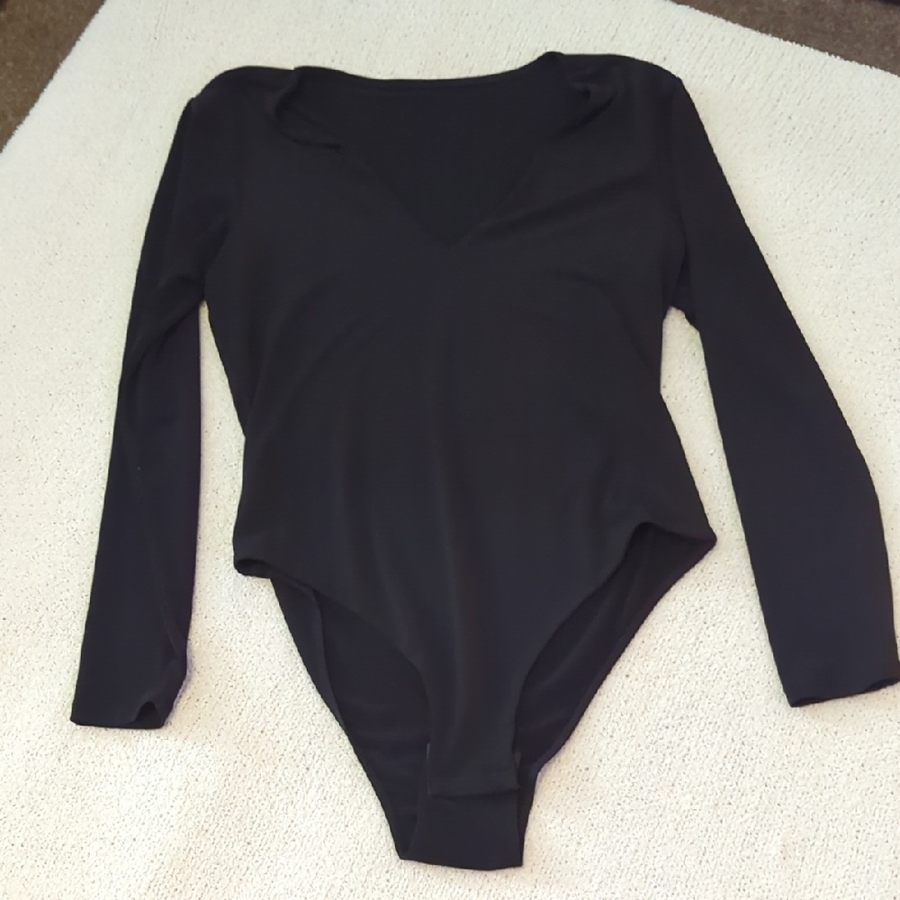 BlankNYC Black Long Sleeve Bodysuit